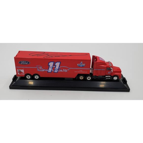 Bill Elliott Signed Die Cast Transformer Cab Trailer Racing Champions 1:87 Scale - Picture 1 of 5